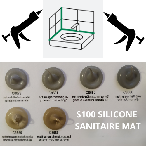 OTTOSEAL® S 100 | Mastic Silicone Sanitaire MAT