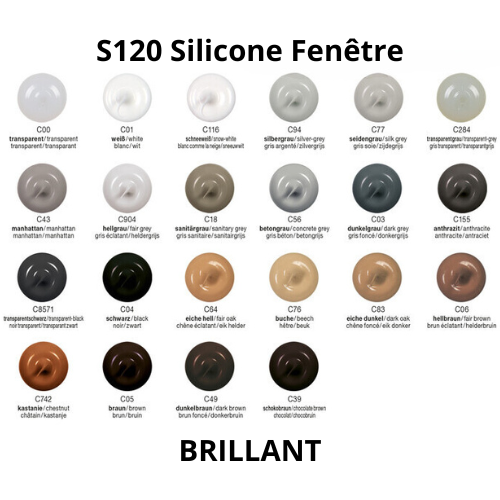 OTTOSEAL® S 120 | Mastic Silicone Fenêtre BRILLANT