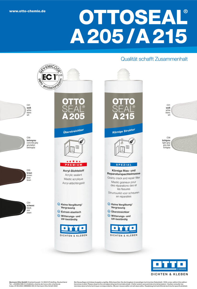 OTTOSEAL® A 205 | Mastic Acrylique Premium