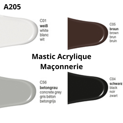 Mastic acrylique noir