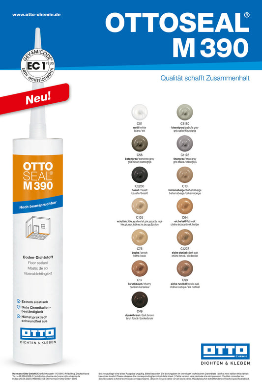 OTTOSEAL® M 390 | Mastic de Sols Ciment et Parquet